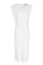 Vestido feminino Achados Repassa off white com fenda