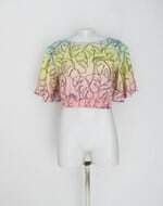 blusa cropped authoria feminina estampada