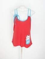 blusa de pijama feminina estampada com silk