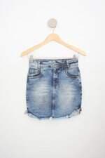 saia jeans all jarreau feminina azul