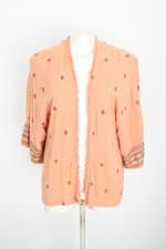 kimono forever21 feminino laranja com bordado
