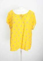 blusa feminina amarela com poás