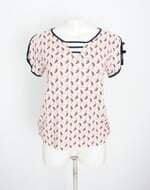 blusa paloma concept feminina com folhagem e recortes