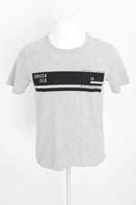 camiseta hering masculina cinza com silk