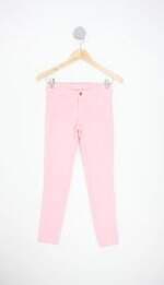calça de sarja hering kids rosa