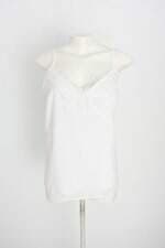 blusa nk para C&A feminina branca com forro e pregas