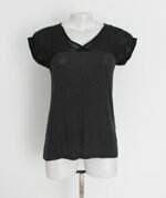 blusa siberian feminina cinza com recortes