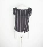 blusa feminina preta listrada