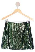 saia my favorite things feminina verde com forro