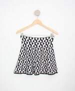 saia C&A feminina estampada