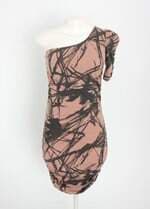 vestido marisa feminino estampado com franzido