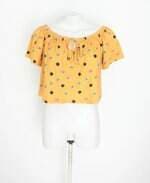 blusa riachuelo feminina estampada com franzido