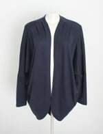 cardigan monovia feminino azul com pregas
