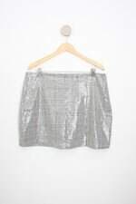 saia mindset feminina xadrez com forro e paetê