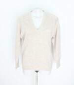 blusa de malha mabela feminina bege