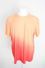 camiseta esportiva get over masculina laranja com degradê