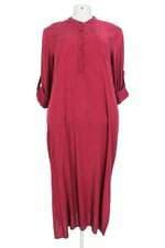 vestido midi zanzea vinho