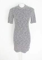 vestido fashion closet feminino cinza