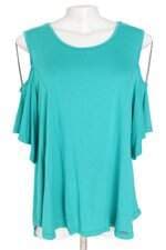 blusa Canal feminina verde com corrente