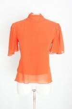 blusa corporeum feminina laranja com forro