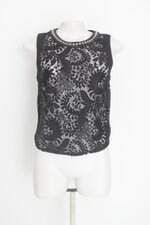 blusa poire feminina preta com aplique