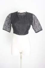 bolero c.club feminino preto com transparência