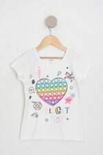 blusa renner kids branca com silk