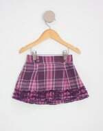 saia kids bugbee roxa xadrez com bordado