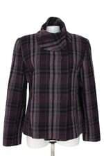 casaco H&M feminino roxo com faixa na cintura