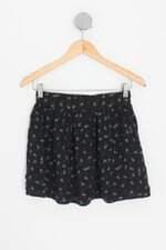 saia renner feminina preta com cós com elástico