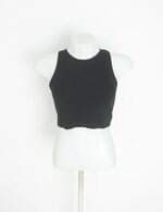 regata cropped feminina preta