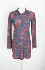 vestido zara feminino estampado