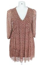 vestido C&A feminino estampado com forro