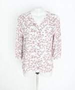 blusa feminina estampada com barra mullet