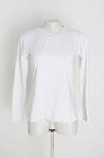 blusa esportiva manga longa get over feminina branca
