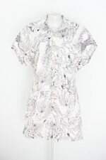 macaquinho malwee feminino branco estampado