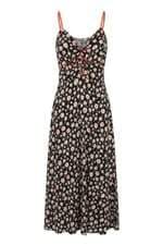 Vestido Antix preto estampado