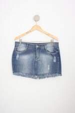 Mini saia renner feminina azul