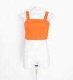 top dzarm feminino laranja