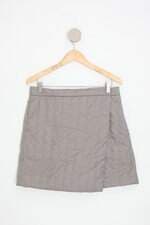 saia uniqlo feminina cinza