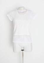 blusa feminina branca com barra mullet