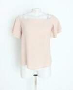 blusa shoulder feminina bege