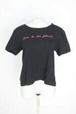 blusa marguerite feminina preta com silk