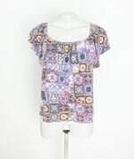 blusa marisa feminina estampada com sobreposição