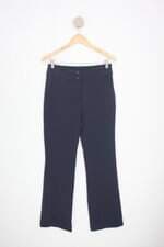 calça de tecido vestes feminina azul