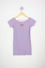 Vestido PatPat kids lilás com bordado