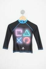 blusa playstation infantil estampada 