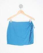 saia ch trendy feminina azul