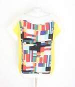 blusa feminina estampada com recortes