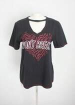 blusa feminina preta com silk